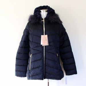 NWT Jessica Simpson Lightweight Trim Hooded Jacket